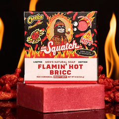 Dr. Squatch® Hot Cheetos™ Flamin' Hot Bricc All-Natural Bar Soap For Men (1pc) Limited Edition Simple Dr. Squatch 