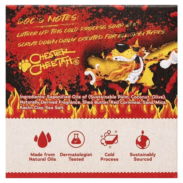 Dr. Squatch® Hot Cheetos™ Flamin' Hot Bricc All-Natural Bar Soap For Men (1pc) Limited Edition Simple Dr. Squatch 