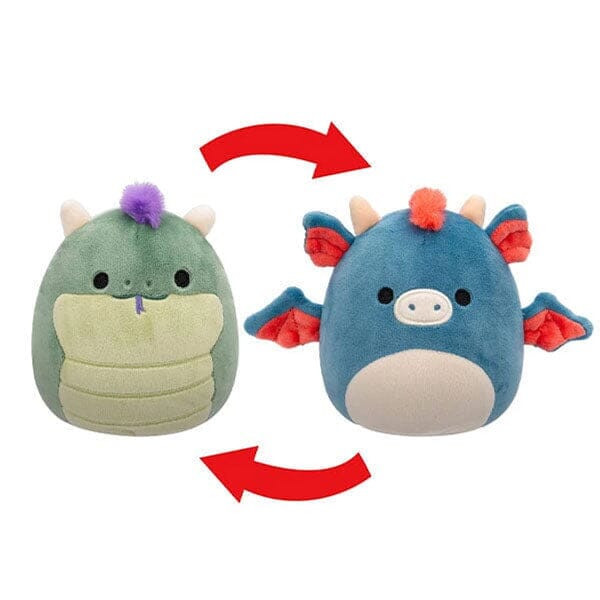 Squishmallows Flip-A-Mallows 5" Reversible Plush Toys Assortment B (Character Ships Randomly) Simple Squishmallows 