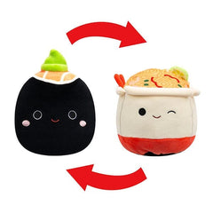 Squishmallows Flip-A-Mallows 5" Reversible Plush Toy Shozo the Sushi & Daley the Noodles Simple Squishmallows 