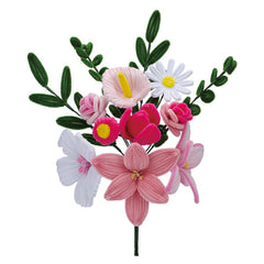 Studio Art DIY Chenille Flower Bouquet Craft Kit (206pc)