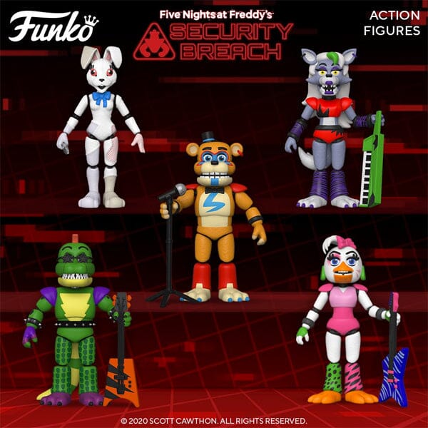 Funko POP! Games: Five Nights At Freddy's | Security Breach Action Figures | Character Ships Assorted Simple Showcase 