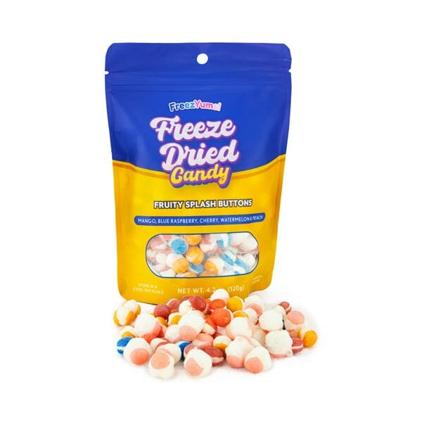 FreezYums! Freeze-Dried Fruity Splash Button Candy Simple FreezYums 