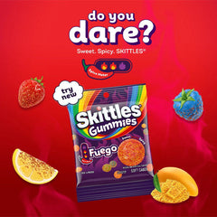 Skittles Fuego Spicy Fruity Gummy Candy (5.8oz)