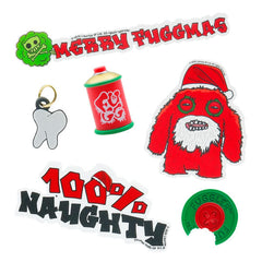 Fuggler Special Festive Edition Holiday Collectible Mini Figure Advent Countdown Calendar (24pc)