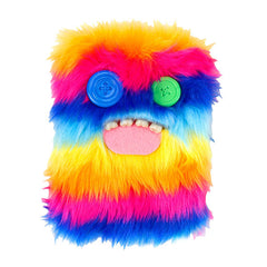 Fuggler Furry Rainbow Plush Lined Notebook (1pc)