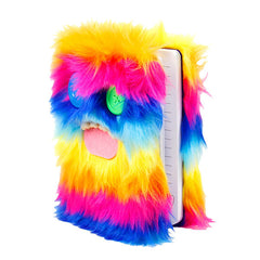 Fuggler Furry Rainbow Plush Lined Notebook (1pc)