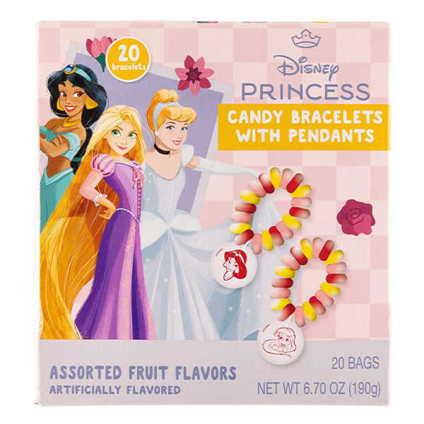 Disney Princesses Fruit-Flavored Candy Bracelets (20ct)