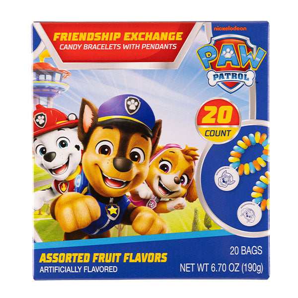 Paw Patrol Fruit-Flavored Candy Bracelets (20ct)