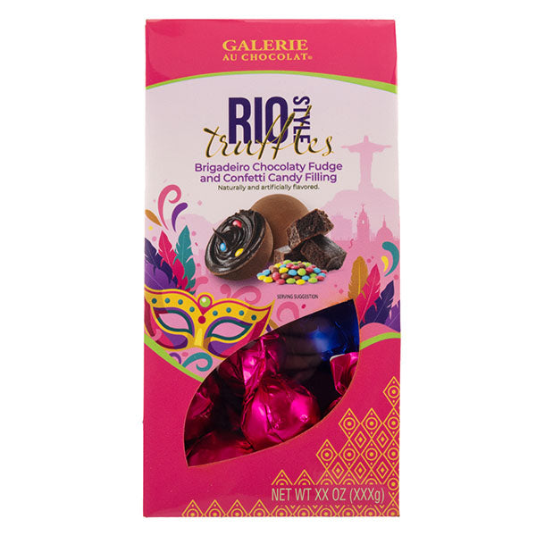 Galerie Rio Style Truffles Brigadeiro Chocolatey Fudge Confetti Candy (126g)