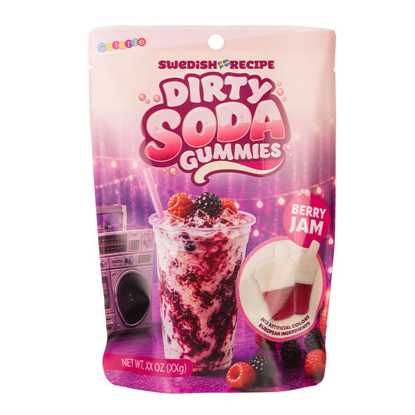 Galerie Swedish Dirty Soda Gummies "Berry Jam" Flavor (5.5oz)