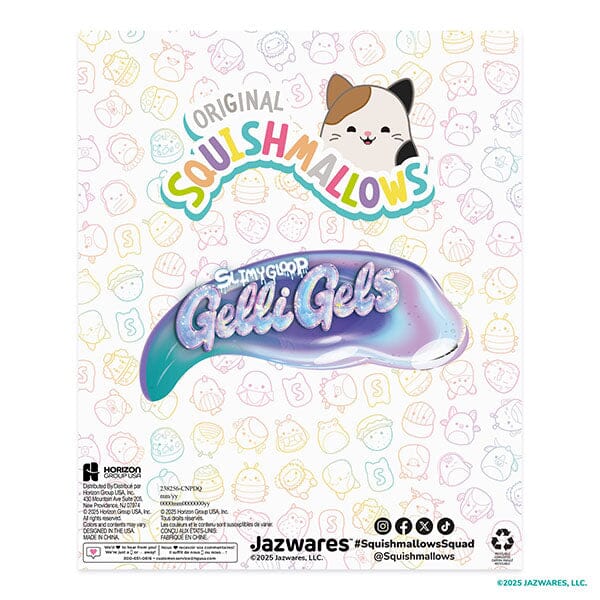 SlimyGloop x Squishmallows Gelli Gels Stress Ball Squishy Fidget Toy (1pc) Color Ships Assorted Simple Squishmallows