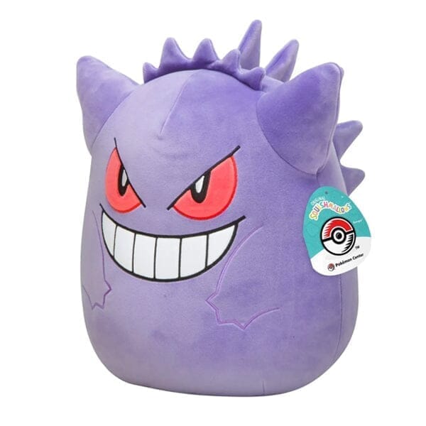 Squishmallows Super Soft Plush Toys | 10" Pokémon Squad | Gengar Simple Showcase 