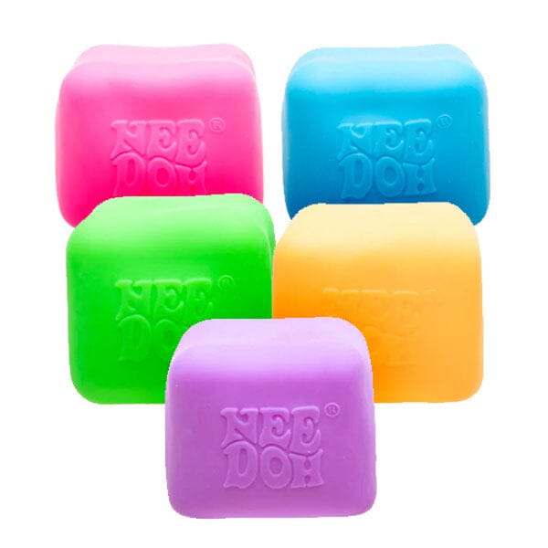 Nee Doh Nice Cube GLOW Squishy Fidget Stress Ball (1pc) Assorted Colors Simple Nee Doh 