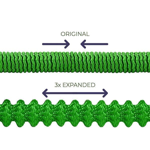 GRO-Hose GREEN 75ft Expandable Hose With Sprayer Nozzle & Brass Valve Simple Gro-Hose 