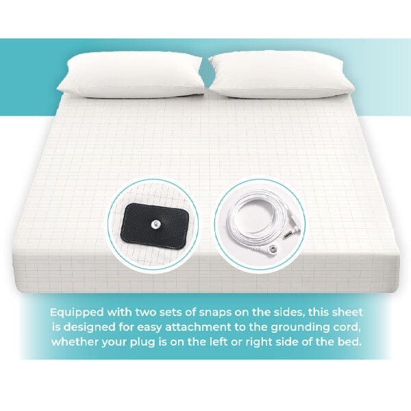 Quantum Grounding Sheet Cotton Queen Size Fitted Bed Sheet Simple Quantum 