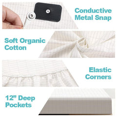 Quantum Grounding Sheet Cotton Queen Size Fitted Bed Sheet Simple Quantum 