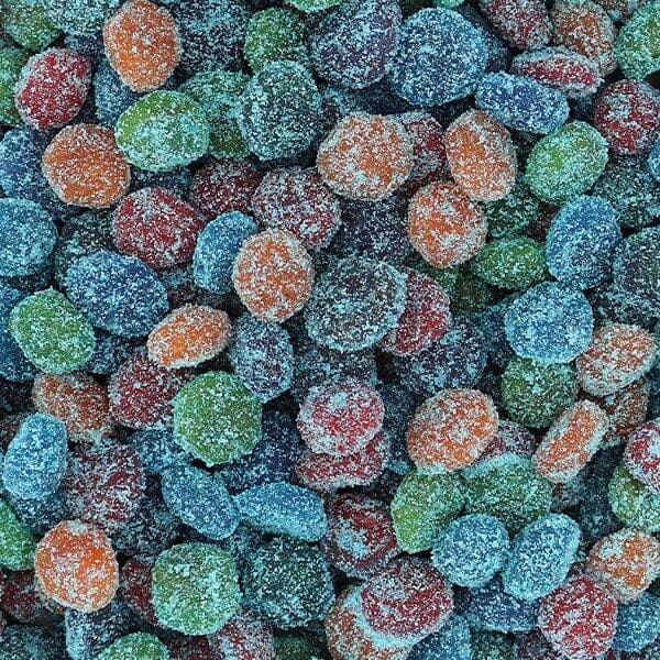 GushYums Mega Sour Blue Raspberry Blasts Gushing Gummy Candy (2.4oz) Simple GummiYums