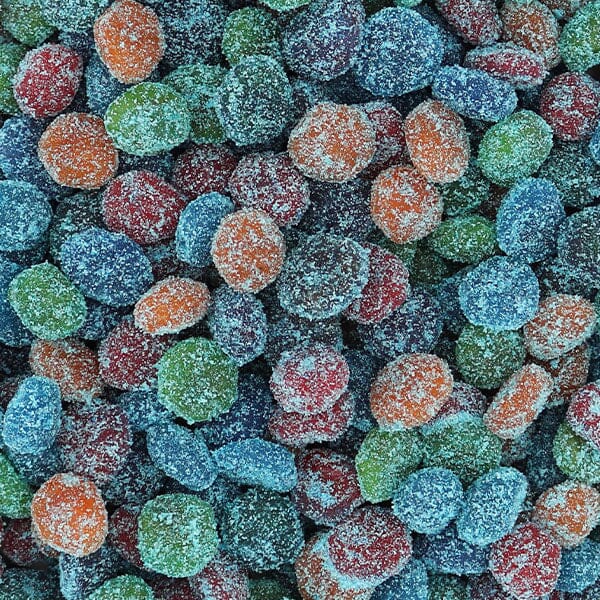 GushYums Mega Sour Blue Raspberry Blasts Gushing Gummy Candy (4oz) Simple GummiYums 