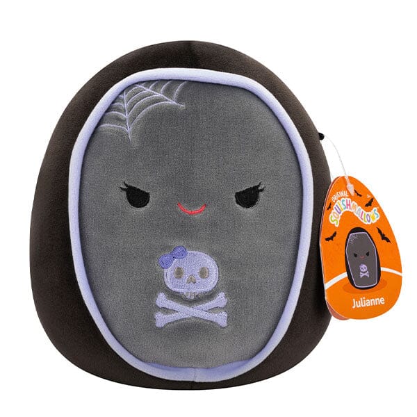 Squishmallows Plush Toys 7.5" Halloween Squad 2024 Julianne The Black & Purple Coffin Preorder Showcase 