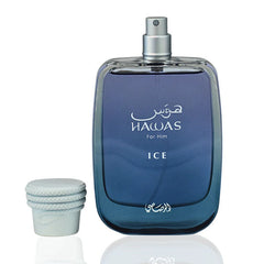 Rasasi Hawas Ice Eau de Parfum Men's Cologne Spray Bottle (100mL)