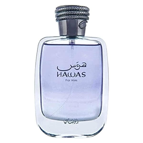 Rasasi Hawas Eau de Parfum Men's Cologne Spray Bottle (100mL) Simple Showcase 