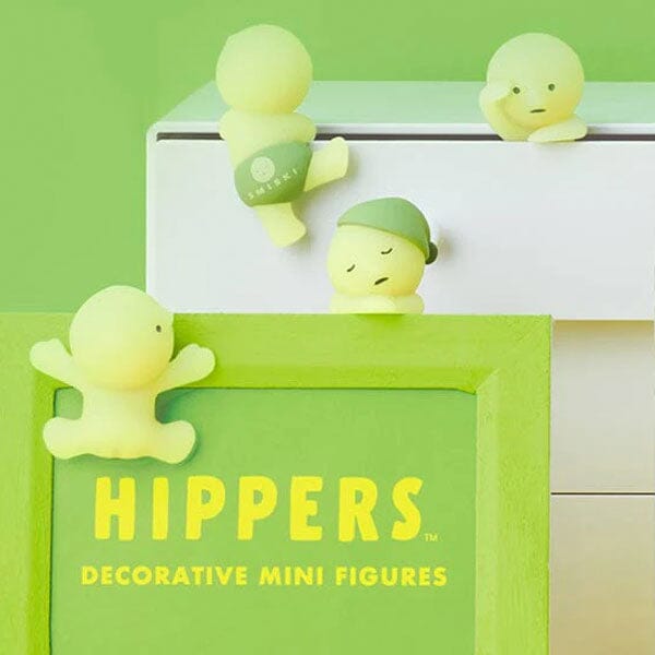 Smiski Hippers Collectible Mini Glow In The Dark Figurines Blind Box (1pc) Simple Smiski 