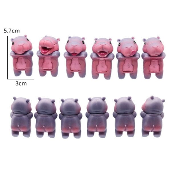 Hippo Huggers: The Phone Hugging Animals Collectable Figurine Blind Bag (1pc) Simple Exclusive 