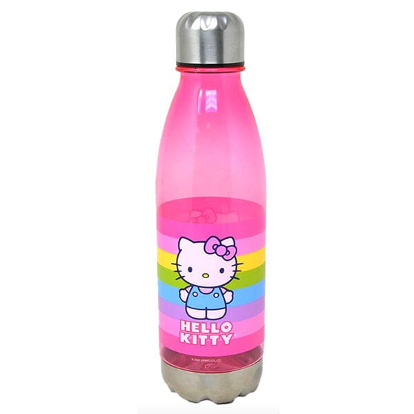 Hello Kitty Sanrio 24oz Rainbow Graphic Pink Stainless Steel Water Bottle Simple Hello Kitty 