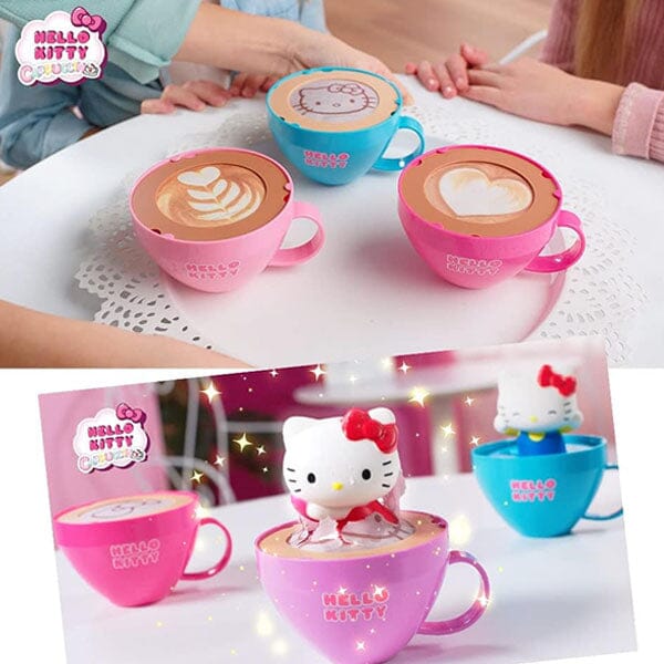 Hello Kitty Cappuccino Cup Pop-Up Surprise Slow Rise Squishy Fidget Toy (1pc) Simple Showcase 