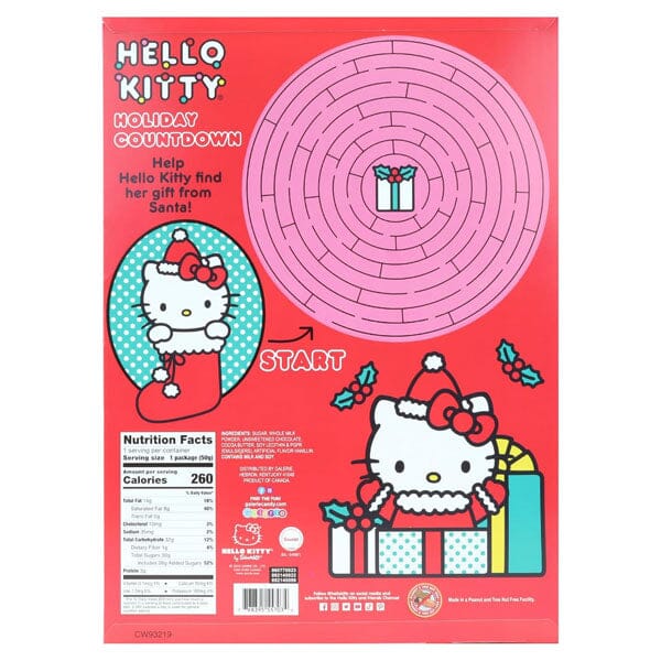 Hello Kitty Sanrio 24-Day Countdown Milk Chocolate Advent Calendar (1.76oz) Preorder Showcase 