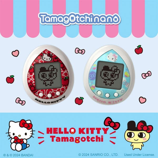 Sanrio Hello Kitty 50th Anniversary Tamagotchi Nano Bandai Namco Digital Pet (Red or Sky Blue) Preorder Showcase 