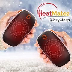 HeatMatez CozyClasp (2pc) | 3-in-1 Magnetic Hand Warmer, Flashlight & Power Bank! Simple Showcase 