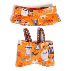 Outfit: Halloween Overalls & Matching Bucket Hat for Dolls - Petite Threads