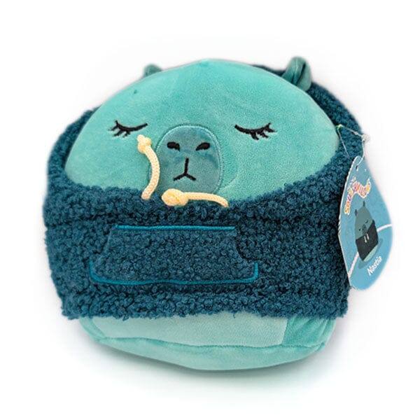 Squishmallows Super Soft Plush Toys 7.5" Hoodie Squad Nastia the Teal Capybara Preorder Showcase 