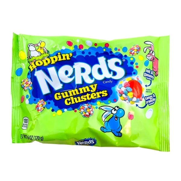 Hoppin' Nerds Gummy Clusters: Easter Edition (6oz Bulk Bag) Simple Showcase 