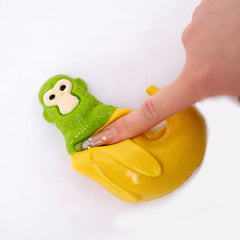 SqueezeSquad Italian Brainrot Taba Deluxe Premium Silicone Squishies® Fidget Toy - Monkey Banana Meme Buddy
