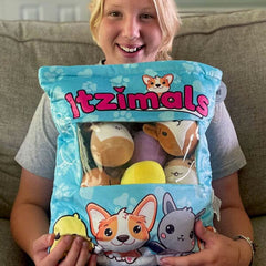 Itzimals Kawaii Snack Pillow Assorted Plush Animal Bag (Multiple Styles) Simple Showcase 