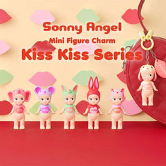 Sonny Angel Collectable Mini Cherub Keychain Figurines Kiss Kiss Series Blind Box (1pc)