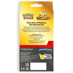 Pokémon TCG: 30th Anniversary Celebration Knock Out Collection (2 Booster Packs + Eevee Foil Card)