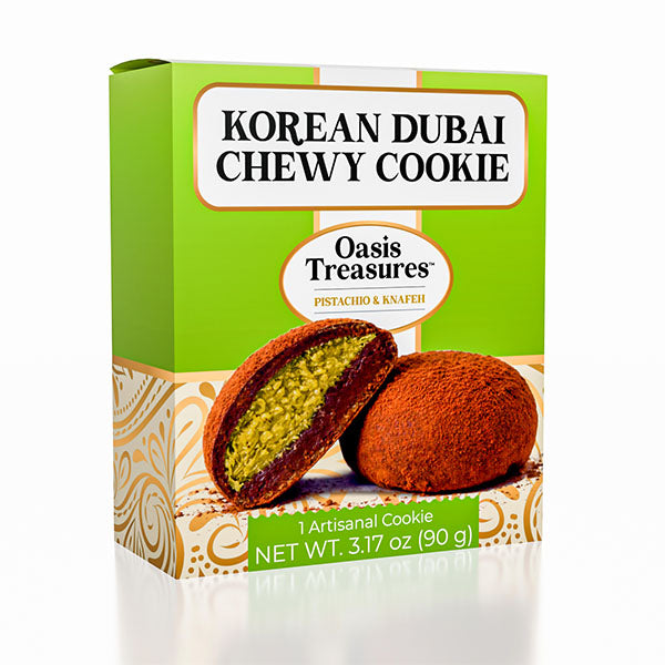 Dubai Chocolate Flavor Korean Chewy Cookie by Oasis Treasures (90g)