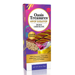 Dubai Chocolate Bar Limited Edition KPop Soda Pop Flavor by Oasis Treasures (75g)