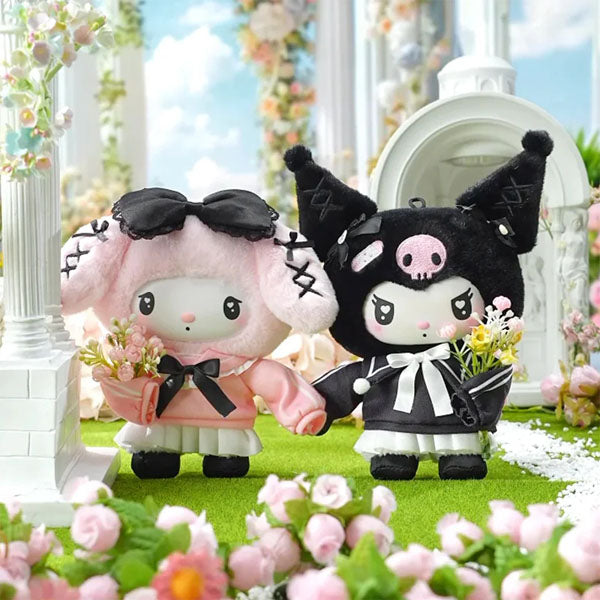 TOP TOY x Sanrio: Kuromi & My Melody "Angel Garden" Series Plush Keychain Blind Box (1pc)