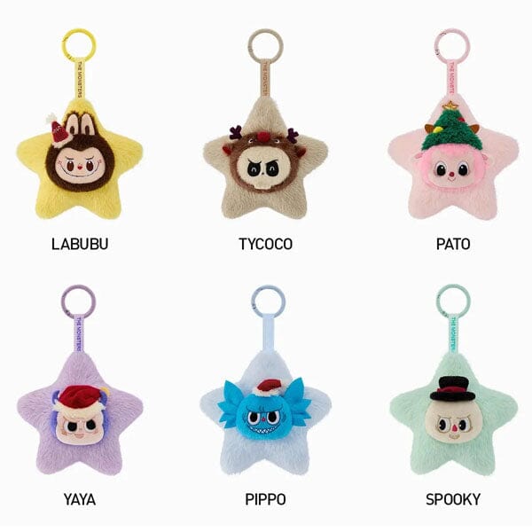 Pop Mart x THE MONSTERS: Classic Series Sparkly Star Plush Pendant Blind Box (1pc) Simple Pop Mart 