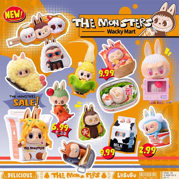 Pop Mart x THE MONSTERS: Wacky Mart Series Figurine Blind Box (1pc) Simple Pop Mart 
