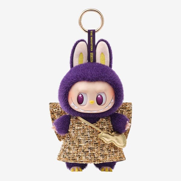 Pop Mart x THE MONSTERS: Labubu Wearing PRONOUNCE Fashion Label "Wings Of Fortune" Plush Doll Pendant (1pc) Simple Pop Mart 