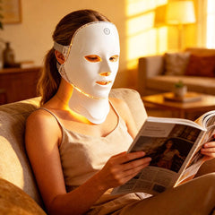 RevivaRay 7-in-1 LED Light Therapy Face + Neck Beauty Mask