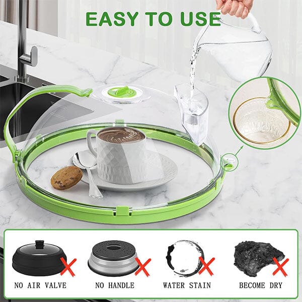 ProKitchen HeatHalo Microwave Food Steamer & Cover Simple Showcase 