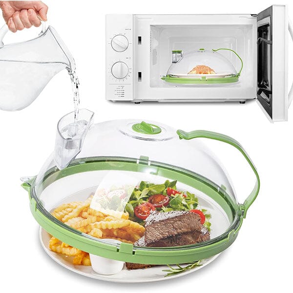 ProKitchen HeatHalo Microwave Food Steamer & Cover Simple Showcase 