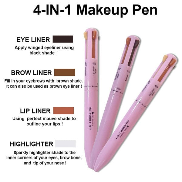 WOW 4-in-1 Makeup Pen - Eyeliner / Brow Liner / Lip Liner / Highlighter Preorder Showcase 